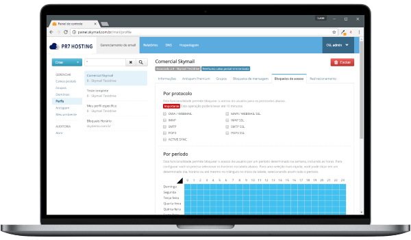 Painel Perfil de Contas